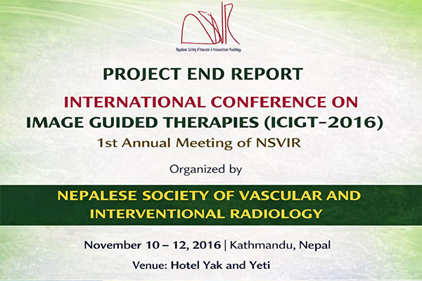 Project End Report International Conference On Image Guided Therapies (ICIGT-2016)